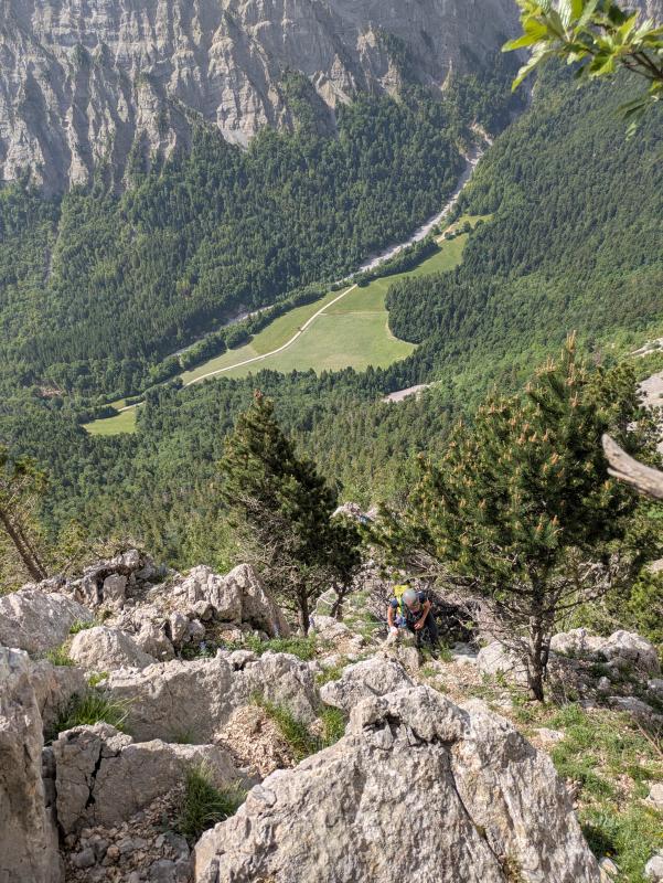 Sur l'arête