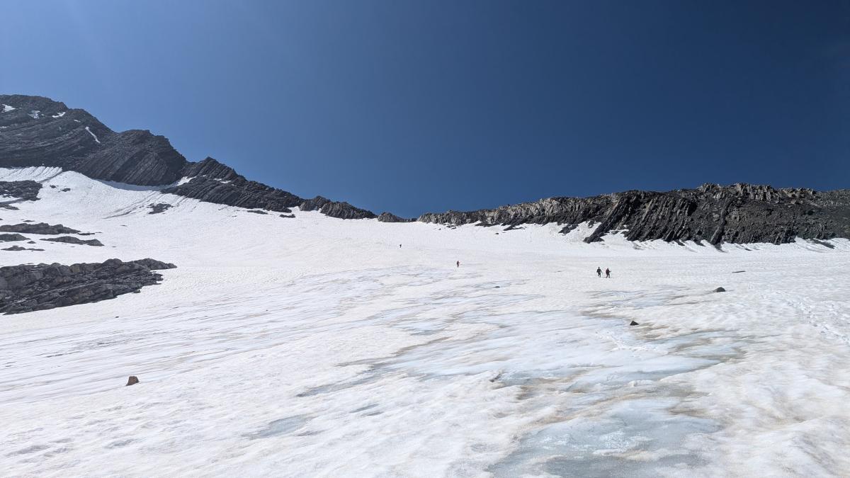 Les pentes de neige