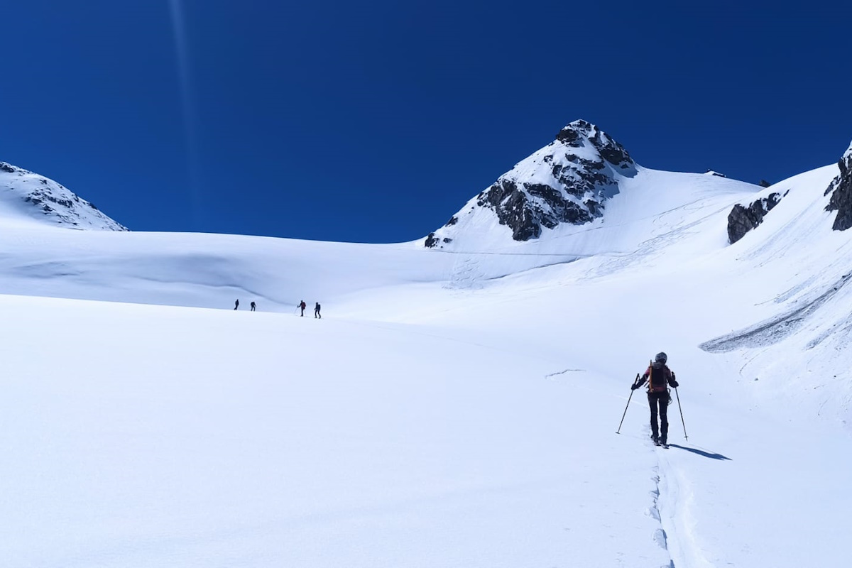 Remontée du glacier de Gébroulaz