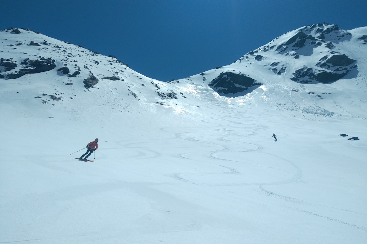 Descente du Col Lory