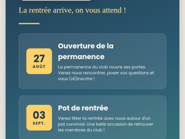 Réouverture permanence